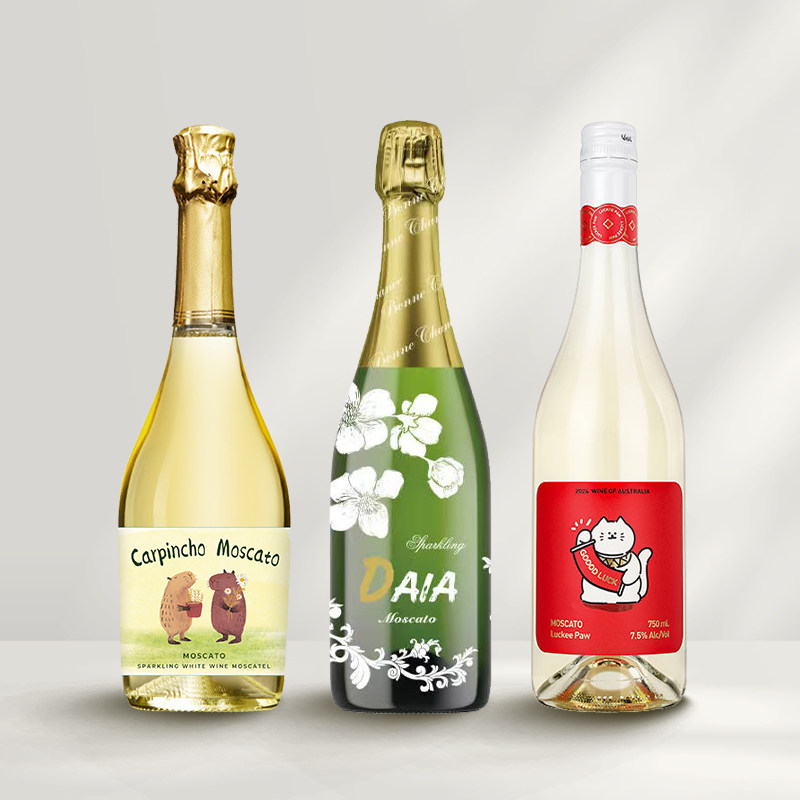 Moscato甜蜜三重奏 豚萌 好运官 富比雅莫斯卡托甜白起泡葡萄酒