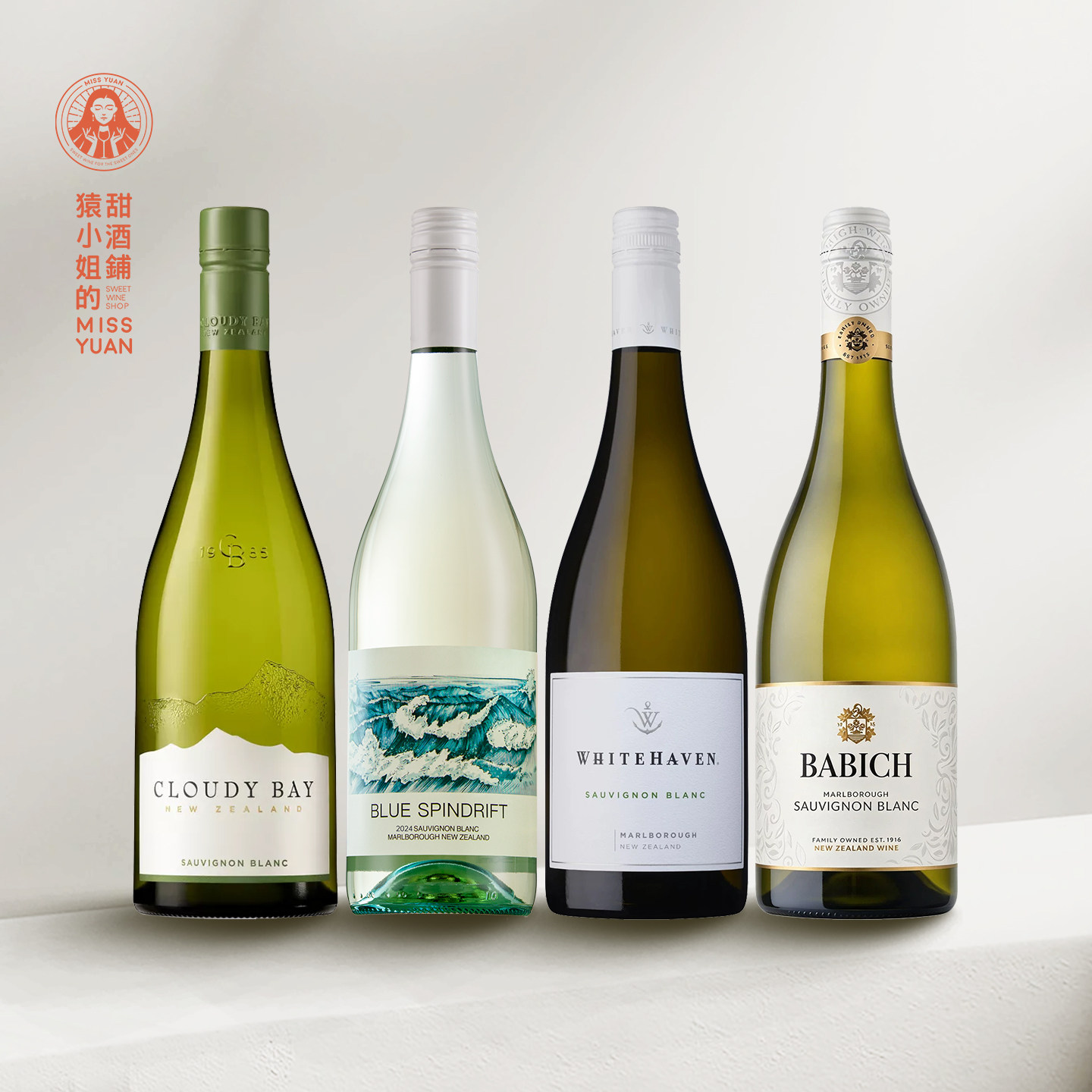 猿小姐 新西兰蔚蓝之海马尔堡长相思 怀特湾 云雾之湾干白葡萄酒