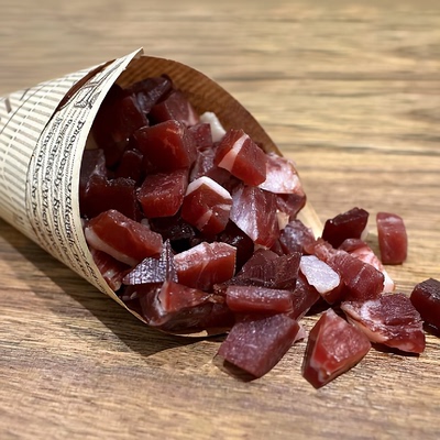 西班牙伊比利亚火腿肉丁橡果黑猪生吃火腿丁粒零食红黑标带装60克