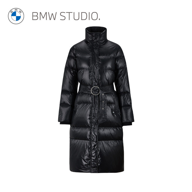 BMW studio宝马女装冬季新款立领休闲长款羽绒服WM9W008NWP109