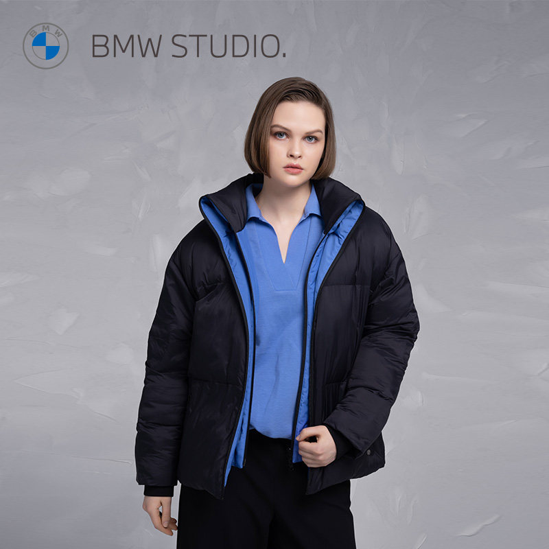 BMW Studio宝马女装秋季新款保暖立领羽绒服外套WD9W003QWN033