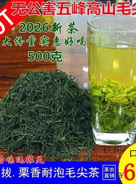 新茶湖北五峰高山采花毛尖师傅
