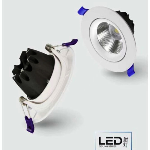 led公分射灯开孔55小山丘75嵌入式家用工装可调角度筒射灯西安