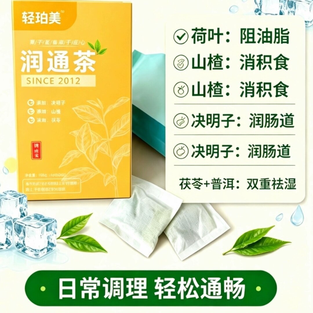 泊含润通茶清养元通茶 胶原蛋白肽巧克力 青春秘语果味型酵素果冻