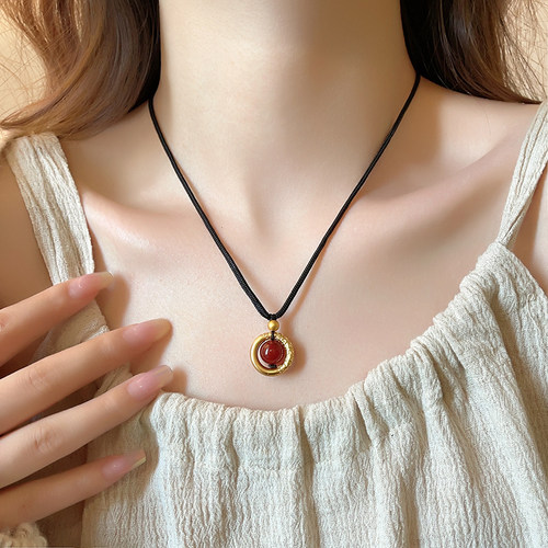 新中式转运珠项链高级感轻奢小众