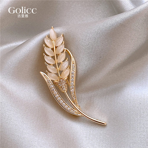 古里雅麦穗胸针女高档精致