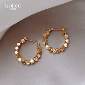 碎银几两耳圈2026年新款 耳环女小众设计感高级感轻奢独特耳饰 爆款