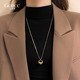 毛衣配饰项链大气高档颈链 金色秋冬毛衣链女轻奢高级感不掉色长款