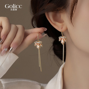 新中式国风流苏耳环女2026新款耳钉轻奢高级感气质大气耳饰品耳钩