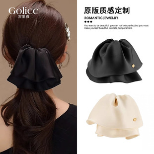 夹子后脑勺发夹头饰 夹头发 韩系多层裙摆抓夹女款 高级感2025新款