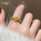 指环 闺蜜食指戒巨好看 古里雅沙金珍珠四叶草戒指女2026新款 爆款