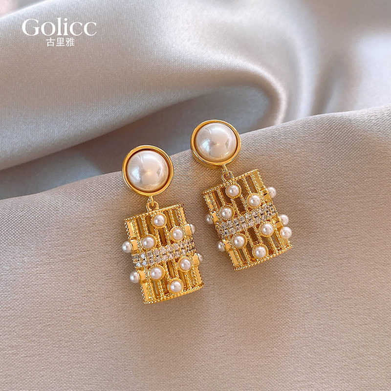金色珍珠提篮耳坠耳环女轻奢高级感独特漂亮耳钉耳饰2026新款爆款,饰品/流行首饰/时尚饰品新,耳环,淘宝优惠券,粉丝福利购,淘宝优惠卷