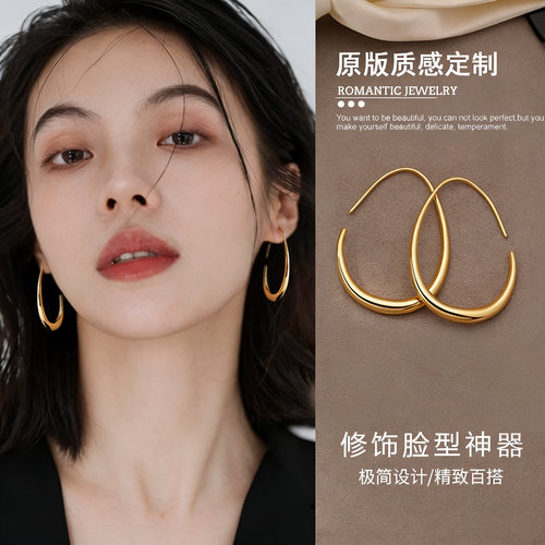 金属水滴耳钩耳环高级感轻奢小众