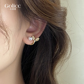 珍珠鱼尾耳钉女精致小巧2026新款 爆款 高级感轻奢耳饰漂亮独特耳环