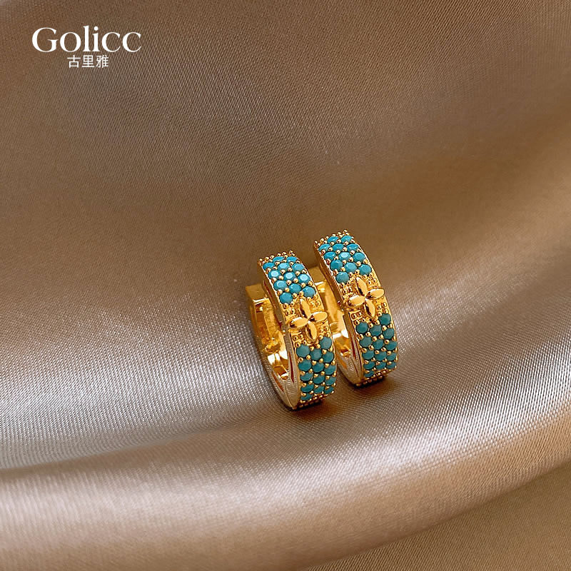 古里雅金色复古圈圈耳钉女2026爆款巨好看耳环高级感轻奢超火耳饰