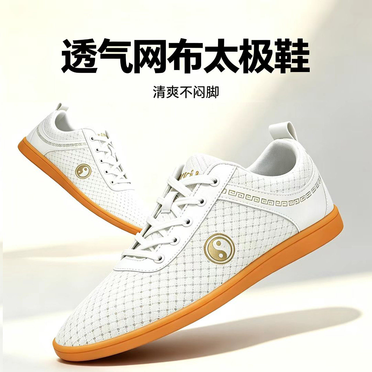 精武阁夏季网布透气太极鞋图片