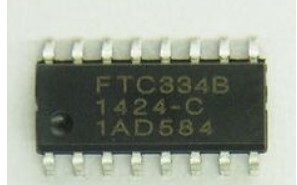 【纳鑫电子】电容式触摸IC FTC334B 按键处理芯片 SOP16 全新原装