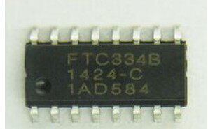 【纳鑫电子】电容式触摸IC FTC334B 按键处理芯片 SOP16 全新原装