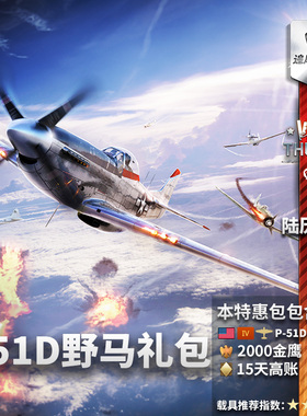 Warthunder 战争雷霆 Mustang P51 D20NA 野马 礼包 美系