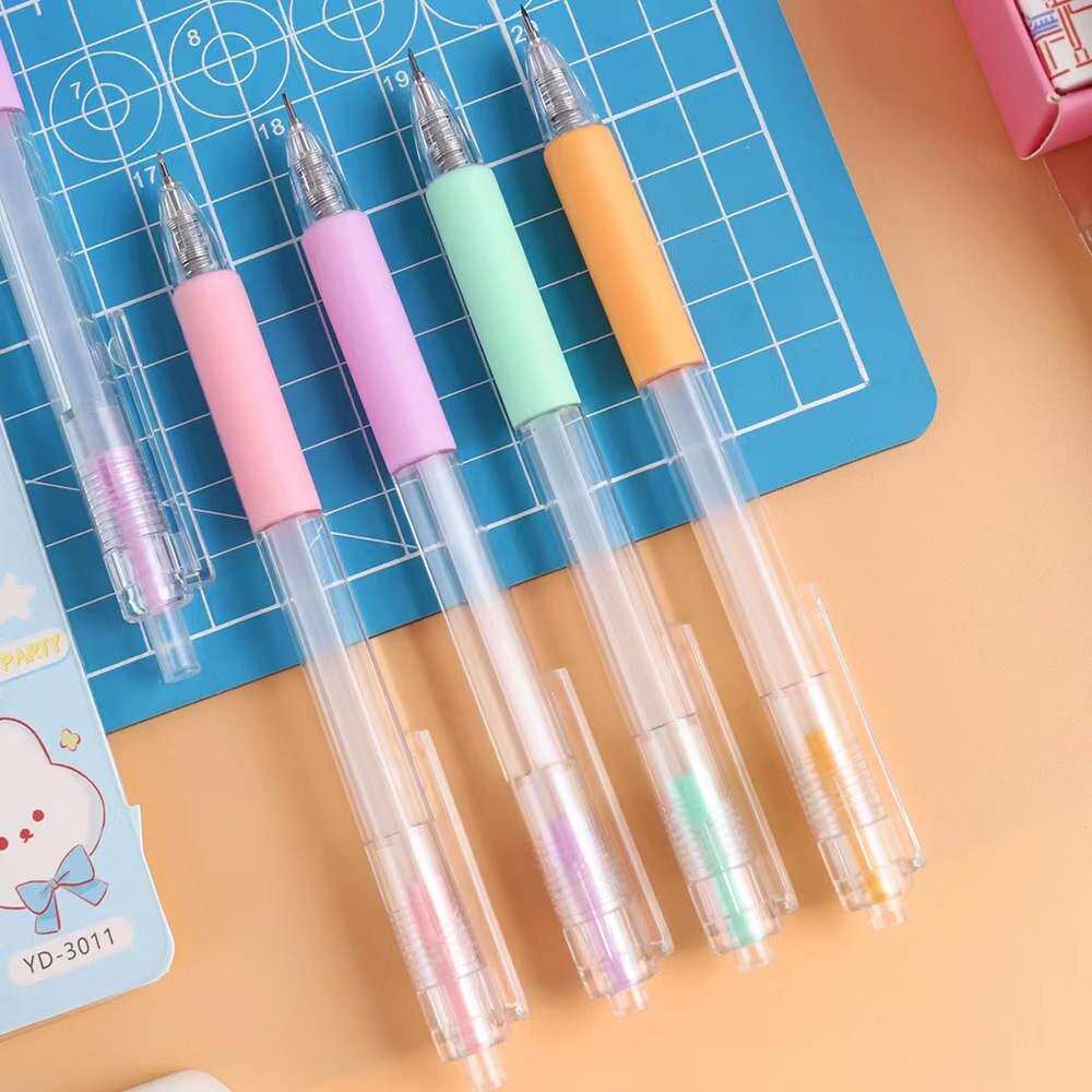 卡通复古按动笔式刻刀学生diy手帐美工刀纸张贴纸可爱裁剪刀