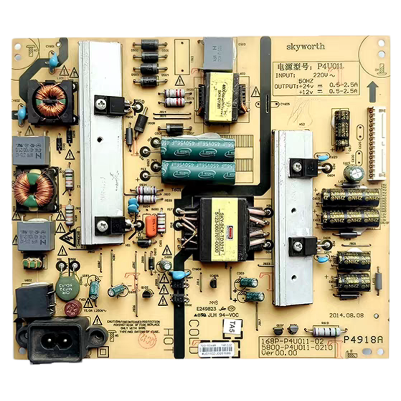 原装创维49E510E/49E390E电源板168P 00/02 5800-P4U011-0020