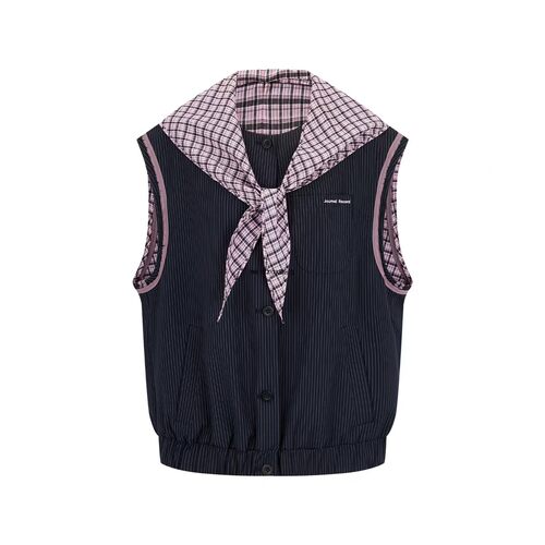 J**R 26夏文艺轻复古风格纹披肩时尚马甲外套/阔腿牛仔中裤