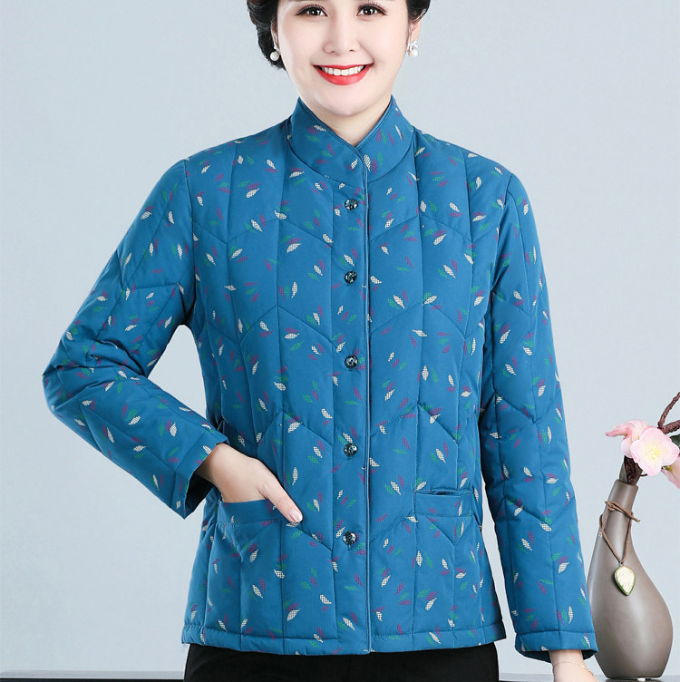 冬季女羽绒棉服外套中老年妈妈贴身内穿棉衣特大码丝绵小棉袄短款