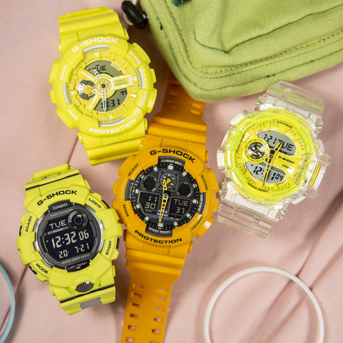 casio卡西欧G-SHOCK运动手表男GBA-800DG-9A黄色系列防水男女手表 - 封面