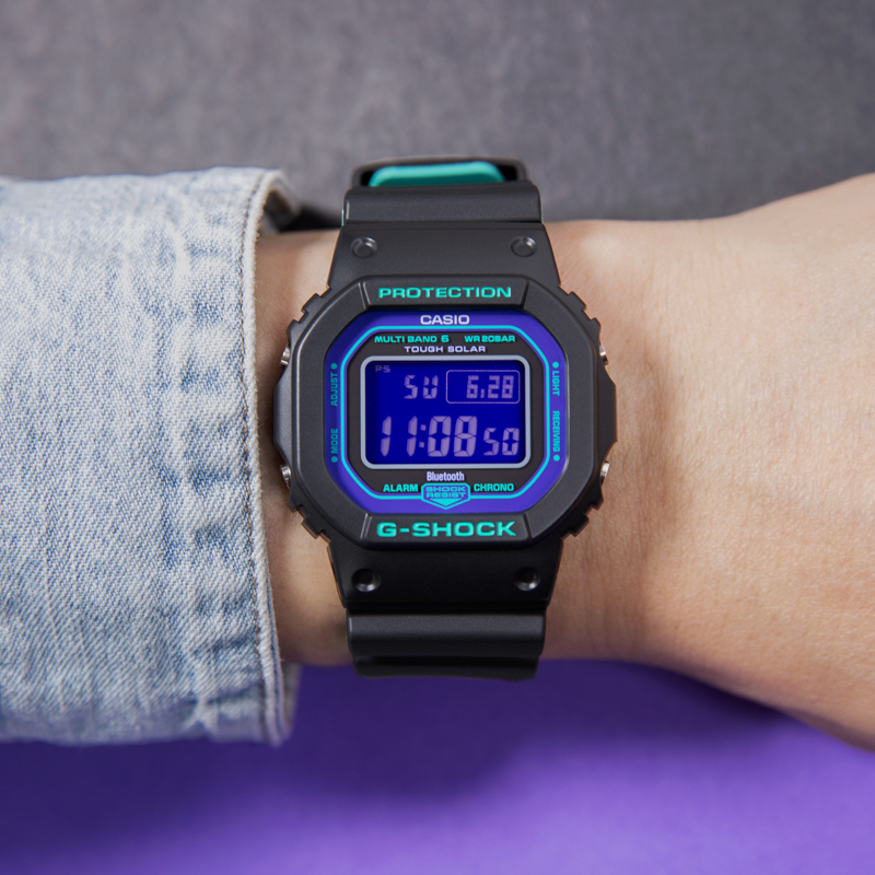 新款卡西欧紫屏男女手表g-shock防水运动手表男ga-800bl/100/5600