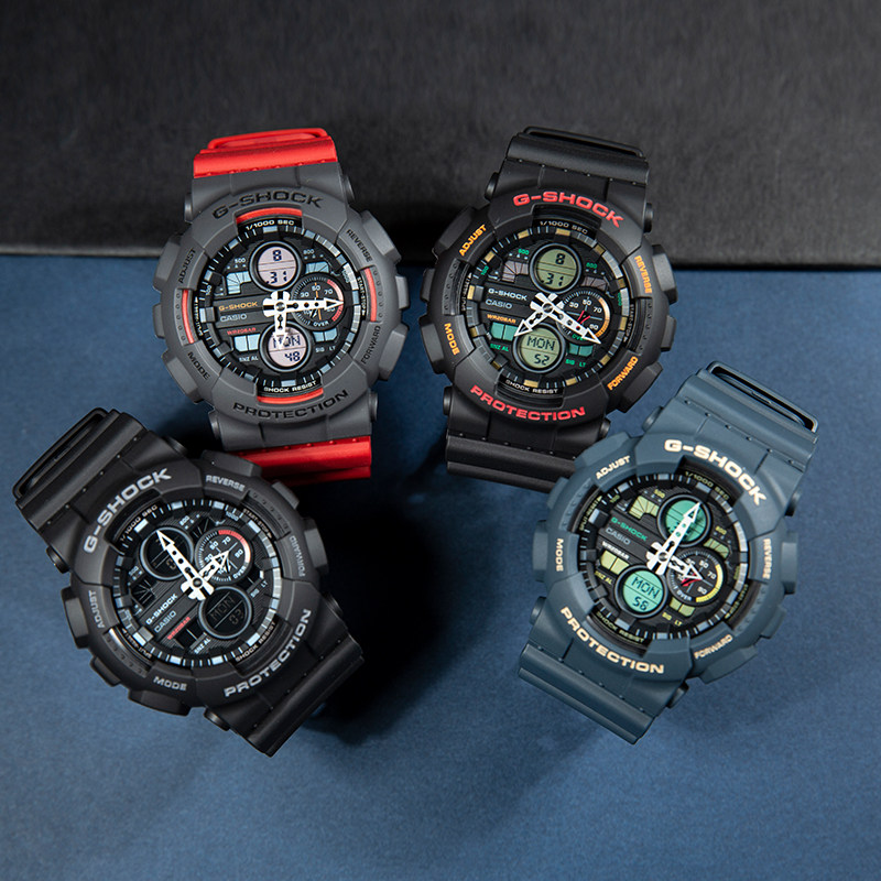 新款卡西欧g-shock运动手表ga-140-6a/1a1/1a4/1a4时尚防水男女表