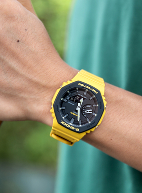 卡西欧G-SHOCK农家橡树八角形GA-2000SU-1A/2100-1A1运动电子男表