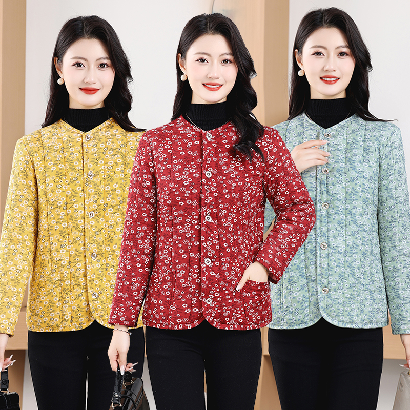 中老年人女外穿加厚棉服