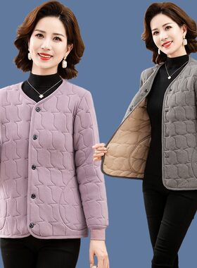 妈妈德绒棉衣冬季新款女