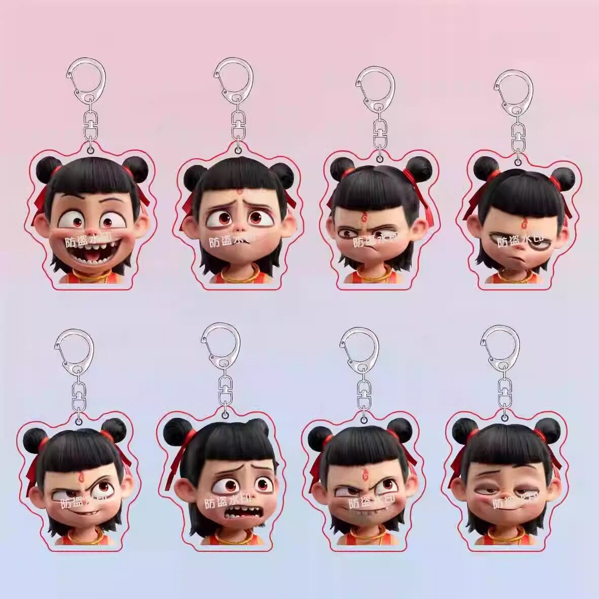 哪吒2魔童闹海哪吒周边可爱电影装饰书包挂件亚克力钥匙扣礼物DW