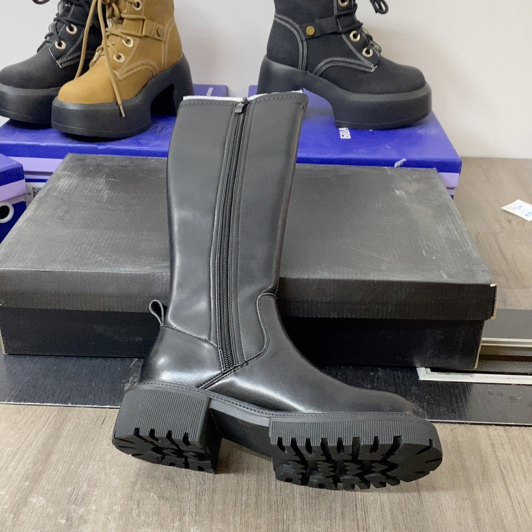 6弹力靴单里橡胶底3腿围32左右拍有弹力