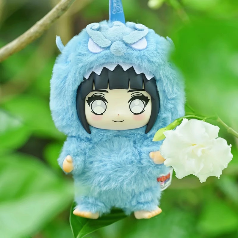 Pelúcia Hyuuga Hinata Estilo Labubu Cute Beast Party Plush Mascot