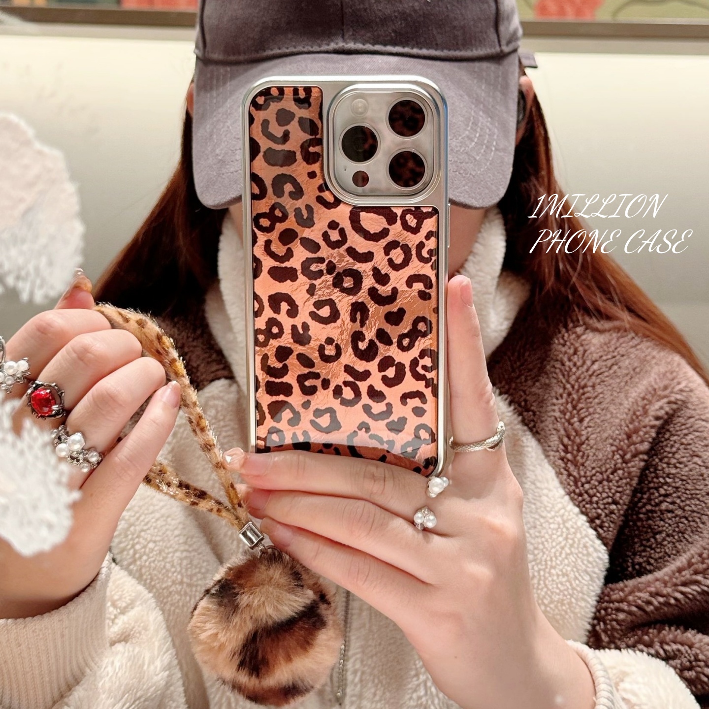 棕底豹纹适用苹果16手机壳秋冬高级感iphone17promax新款小众15pro女款14pro个性超火13全包防摔保护套潮流感