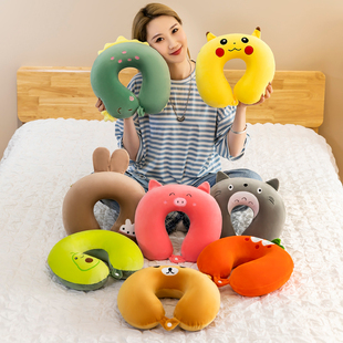 u型枕护颈护脖颈椎记忆棉脖枕u形枕四季 头枕靠枕脖子飞机睡枕夏