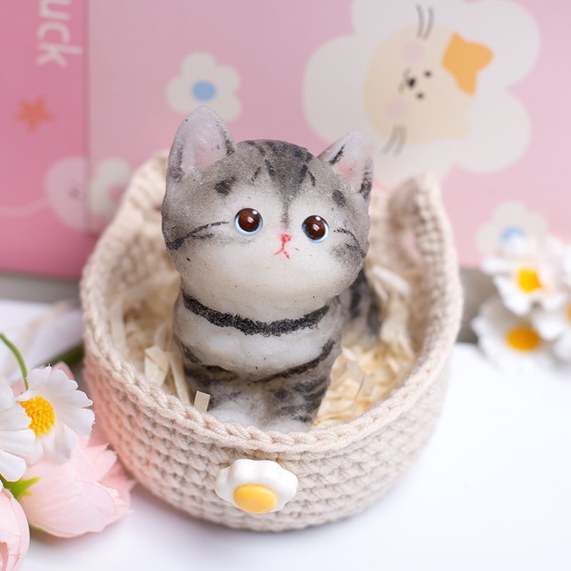 【原创正版】手绘食品级硅胶捏捏乐解压超治愈软乎乎可爱猫咪玩具