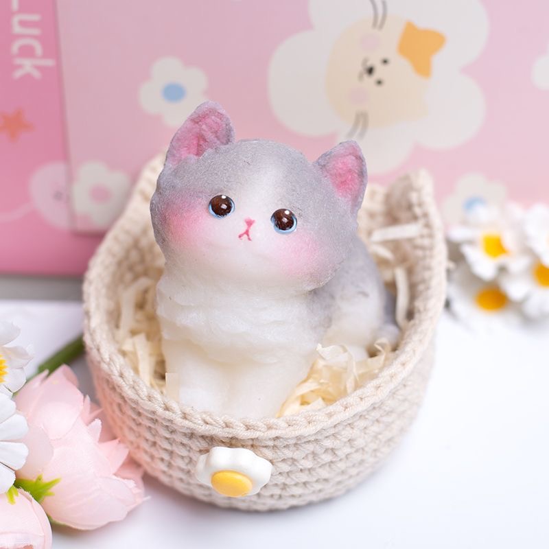 【原创正版】手绘食品级硅胶捏捏乐解压超治愈软乎乎可爱猫咪玩具