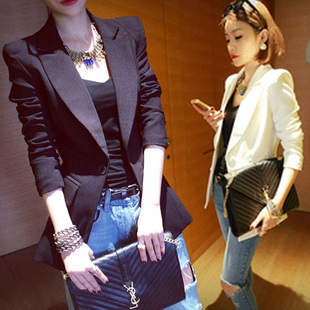 一粒扣名媛OL修身 长袖 显瘦百搭西服外套潮 女2026春秋新款 帅气西装