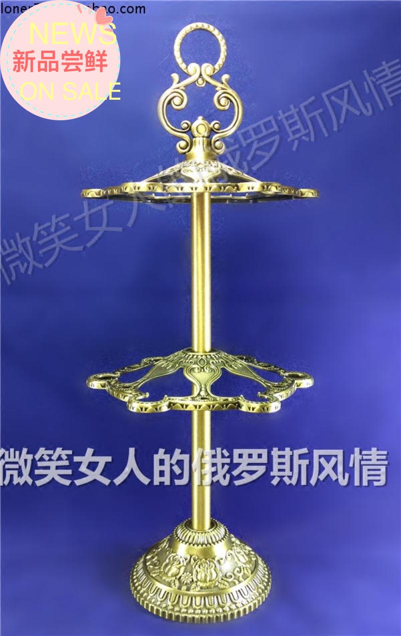 特价清仓R22-18俄罗斯锡金属吊挂酒杯空架双层玫瑰花青古铜色欧式