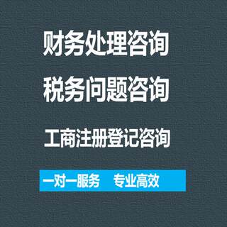 财税咨询财务咨询税务咨询税务筹划专业高效一对一服务