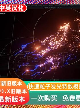 blender插件 Quick Particles 1.23 快速粒子系统模拟器发光特效