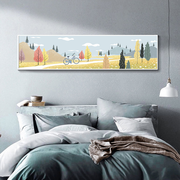 775北欧艺术小清新装饰画餐厅饭厅墙壁风景挂画现代简约床头挂画