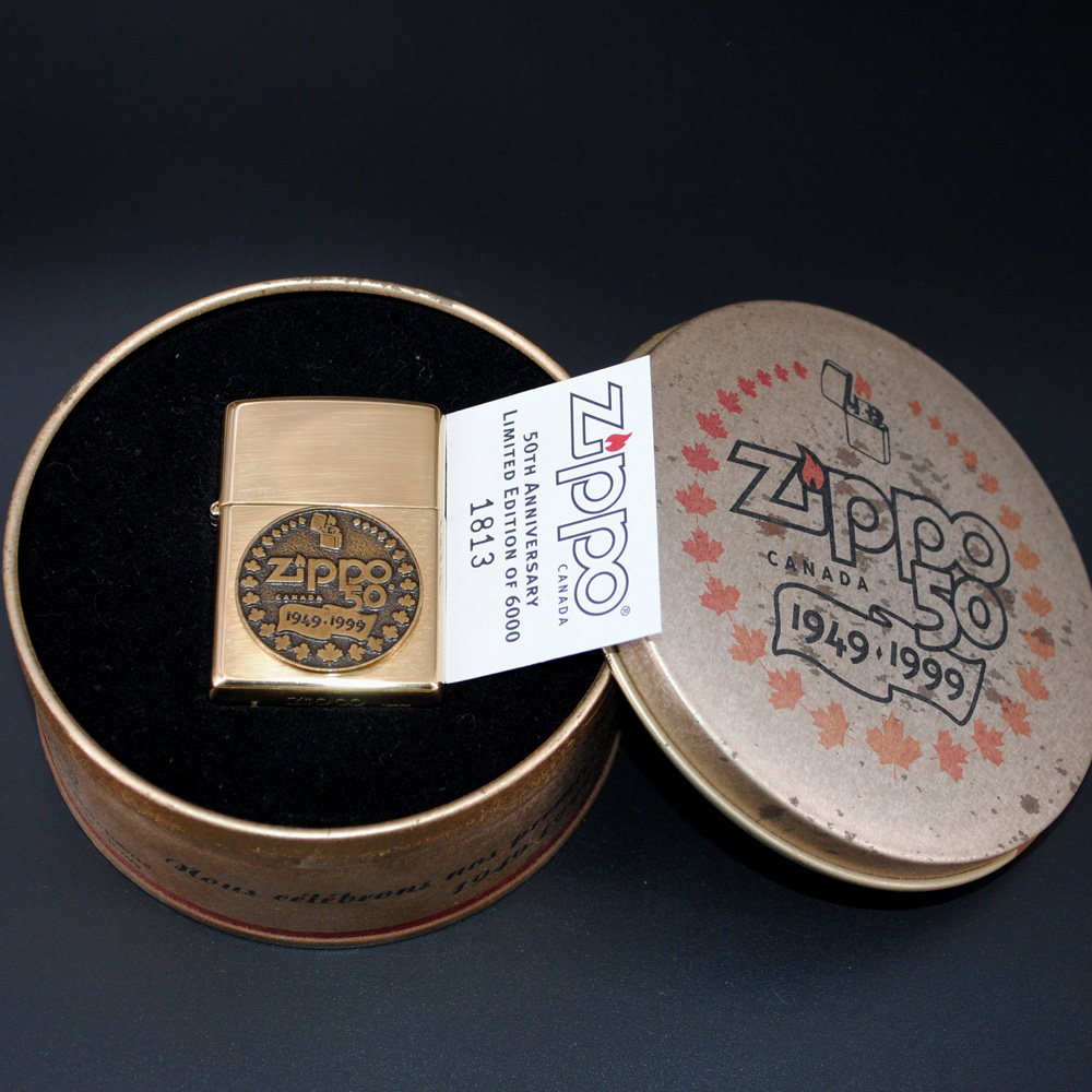 原装正品Zippo打火机-绝版收藏-1999年加版加拿大工厂50周年纪念