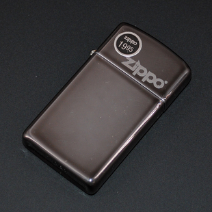 1999年午夜铬纤巧窄版 原装 机 收藏 绝版 正品 Zippo打火机