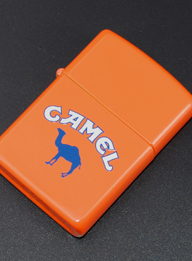 原装正品美国Zippo芝宝打火机-绝版收藏-1992年橙色哑漆骆驼标志