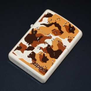 正品 2002年亮漆迷彩限量款 Zippo打火机 收藏 绝版 原装