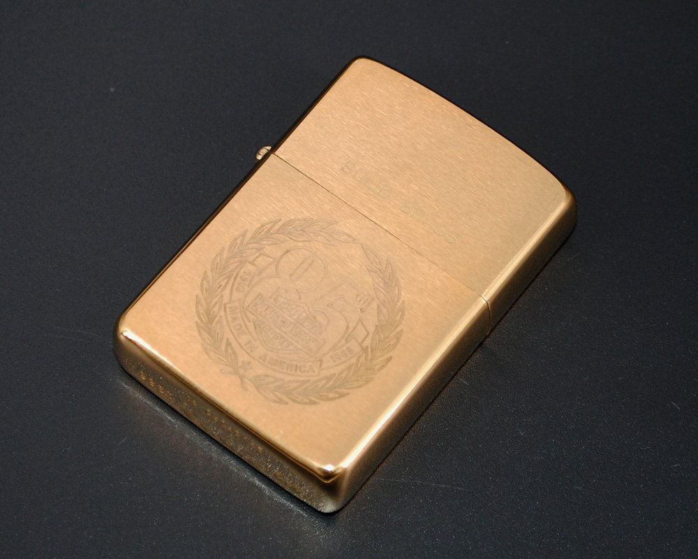 原装正品Zippo打火机-绝版收藏-1988年纯铜哈雷85周年纪念款